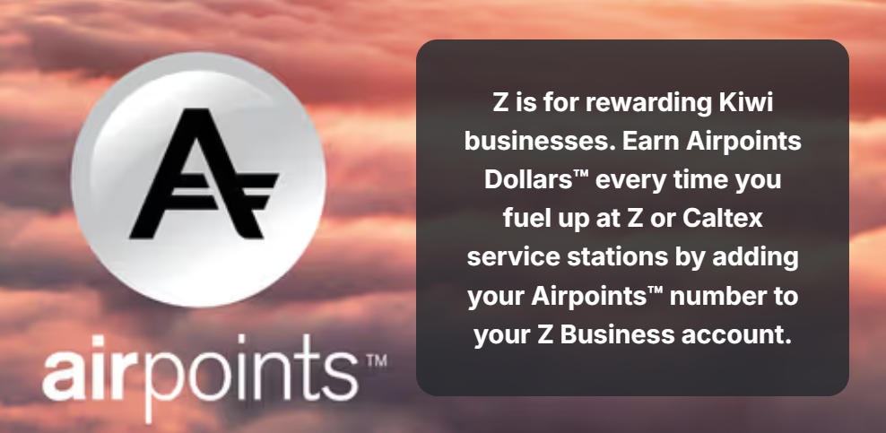 Earn Airpoints Dollars with Z Business